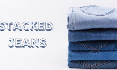 stacked jeans